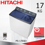 เครื่องซักผ้า Hitachi Twin Tub 2 ถัง 17.0 กก. รุ่น PS-170WJ
