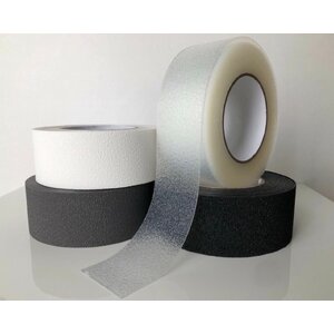 เทปกันลื่น PU เนื้อยาง ติดพื้นห้องน้ำ (ราคายังไม่รวมส่ง) กว้าง 5cm. ยาว 10m.