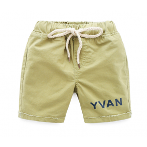 กางเกงขาสั้นเด็ก สีเขียว Size 110, 130