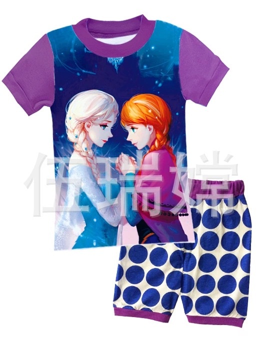 ชุดนอนเด็กเล็ก แขนสั้น ขาสั้น Size 2T,6T