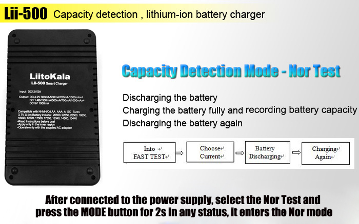 เครื่องชาร์จถ่าน Lii-500 แบบ 4 ก้อนพร้อมหน้าจอแสดงสถานะ