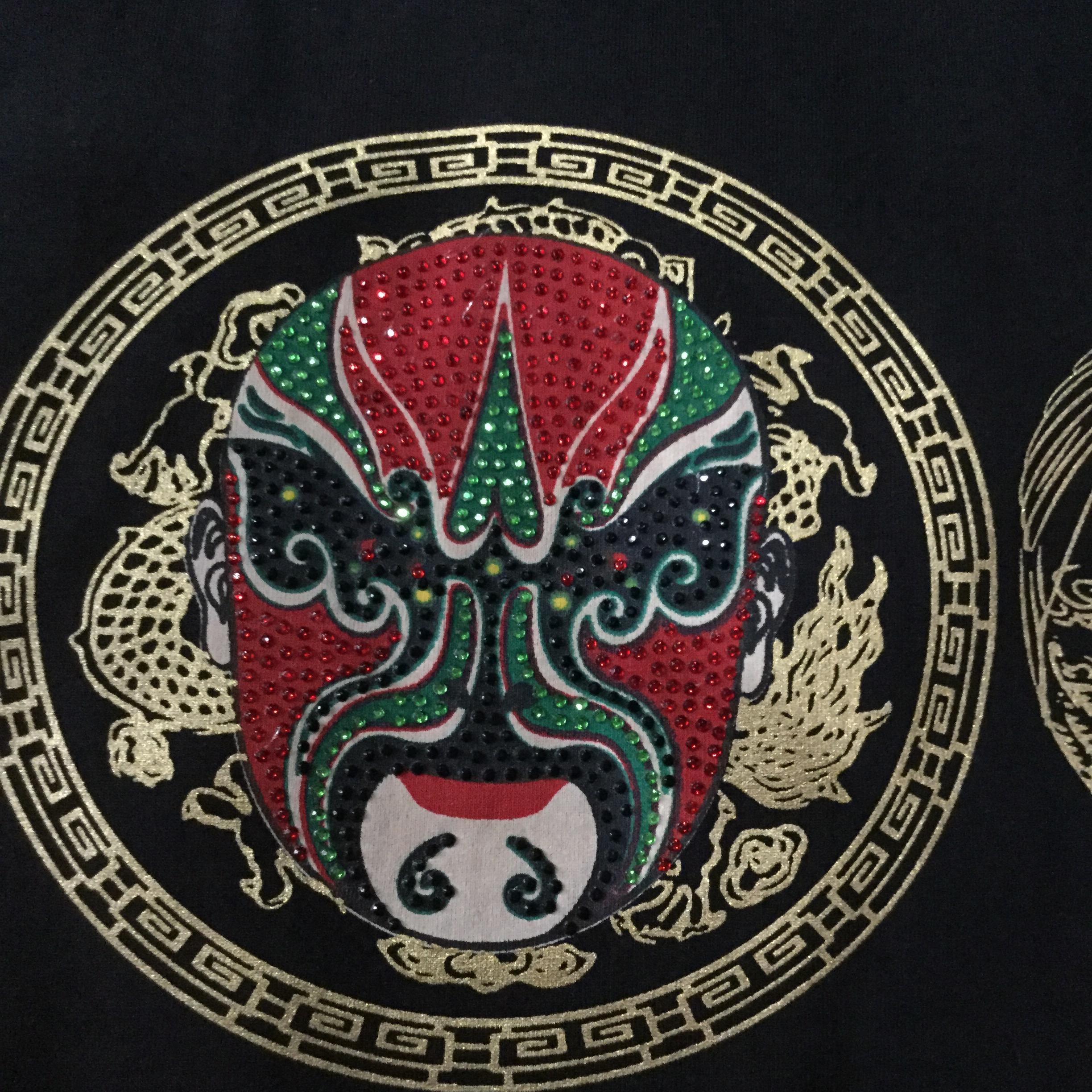 เสื้อผู้ชาย ผ้ายืด แขนยาวลายหน้ากาก สีดำ รหัส SL 75 สินค้าพร้อมส่ง