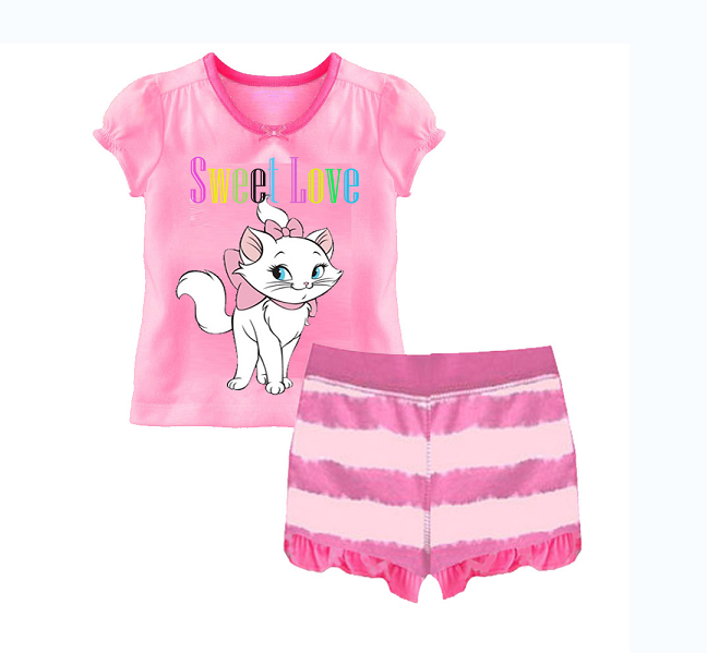 ชุดนอนเด็กเล็ก แขนสั้น ขาสั้น Size 2T,3T,4T,6T,7T