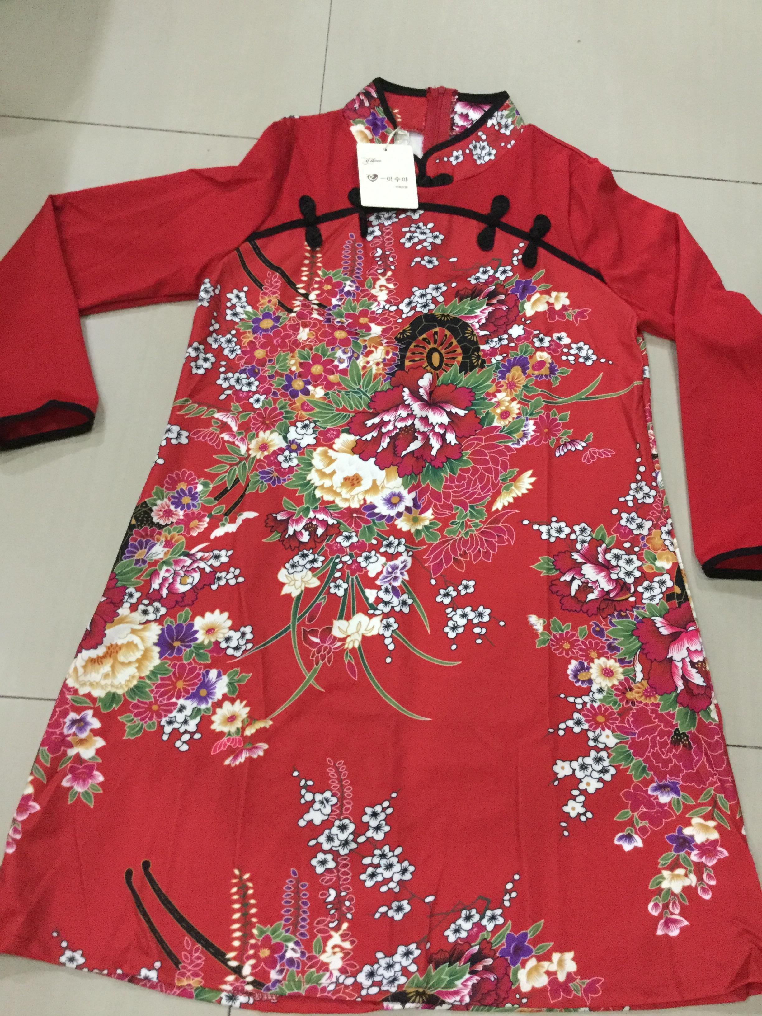 เดรสสั้นสีแดงผ้ายืดผสมโพลี เนื้อดี ใส่สบาย รหัส BRI 78