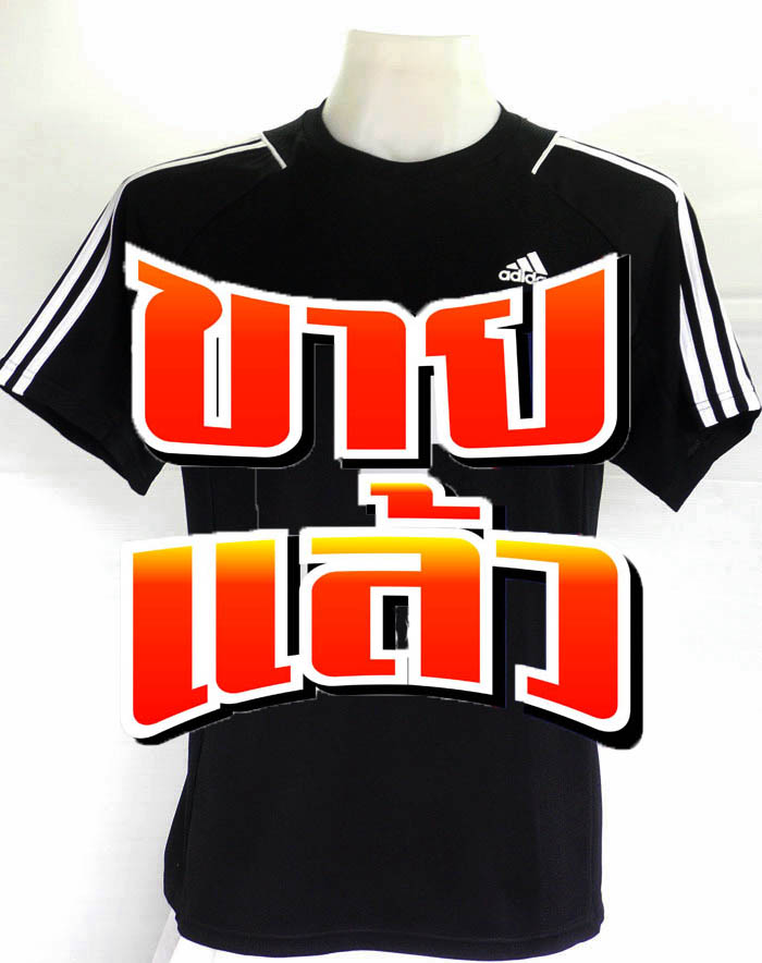 เสื้อ ADIDAS แถบแขนสีขาว ไซส์ M รอบอก 42 นึ้ว