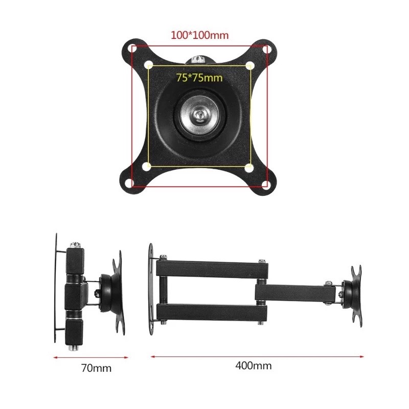 ขาตั้งจอคอม จอมอนิเตอร์ ติดผนัง รองรับ10-32” DKE-S32 หมุนจอได้