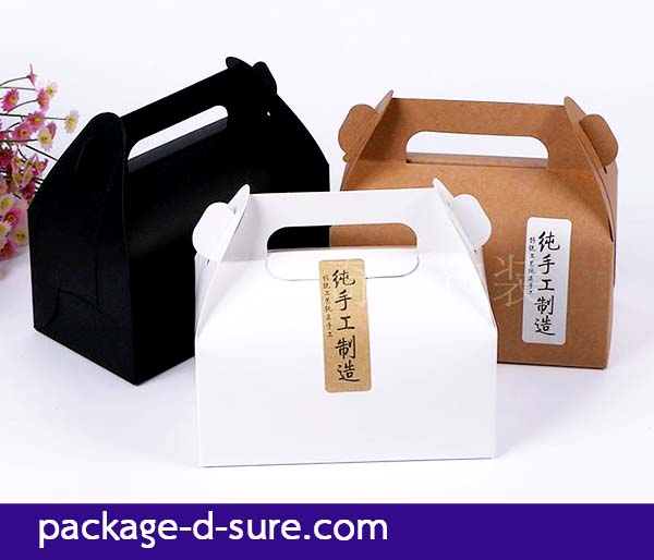 โปรโมชั่น//กล่องหูหิ้ว ไซส์ใหญ่ 16.2x9.2x8 กระดาษแดง **แพ็ค 50 ใบ**