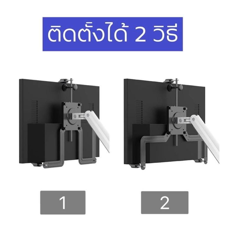 ขาเสริมจับจอสำหรับจอไม่มีรู No.A2 รองรับ17-32”(ไม่รวมขาตั้งจอ)