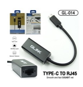 GLINK box.ตัวแปลง Type C TO Rj45 "Glink"/GL014