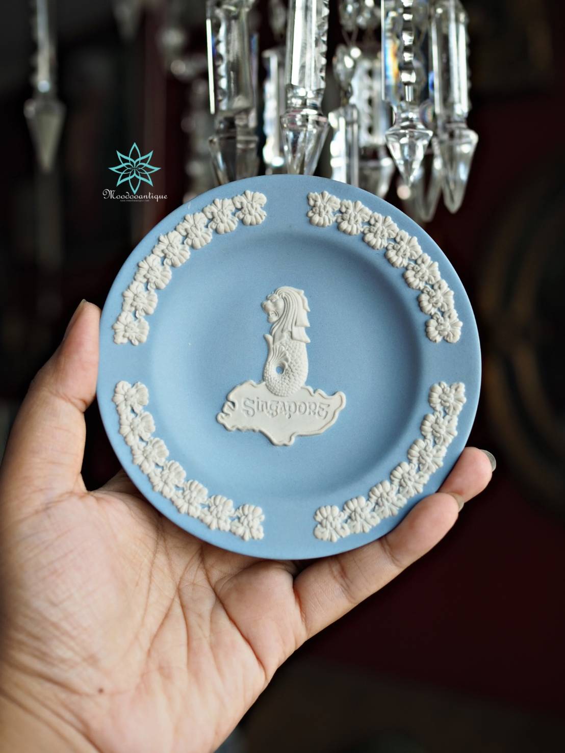 Wedgwood Jasper Singapore Plate Made in England, 11.9 cm