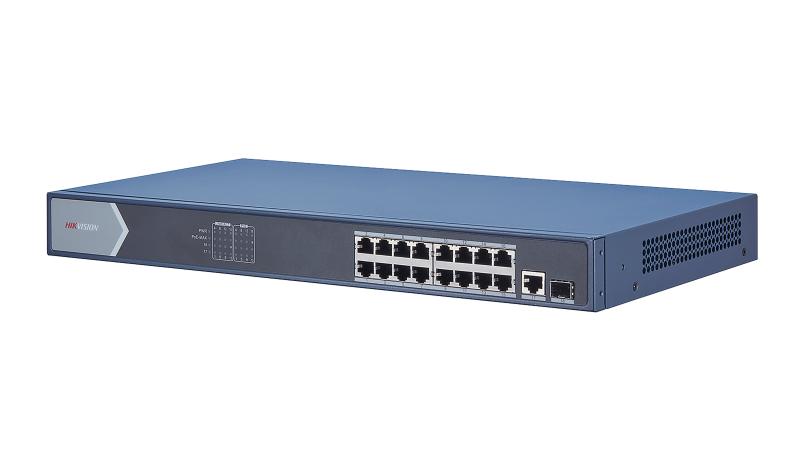 DS-3E0518P-E 16 Port Gigabit Unmanaged POE Switch