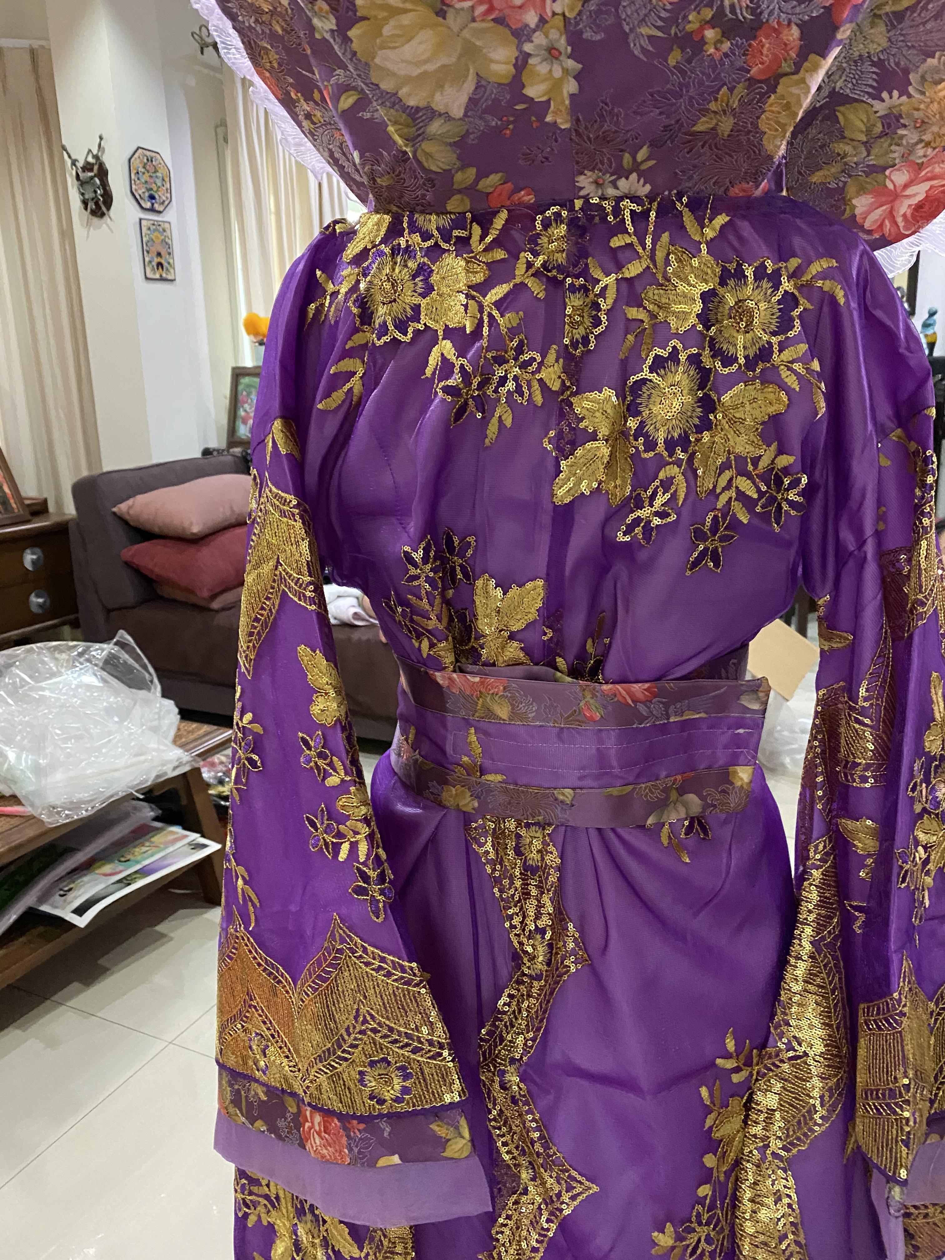 ชุดราชินีถัง สีม่วง รหัส RPN 274 สินค้าพร้อมส่ง