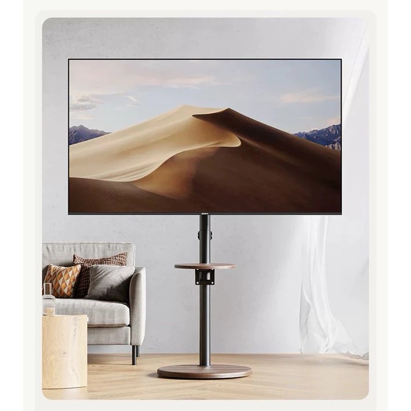 YP04 ขาตั้งทีวีตั้งพื้น 14-43นิ้ว มีล้อเลื่อน เคลื่อนย้ายง่าย มี2สี สีขาวYP04W-1 / สีดำYP04B