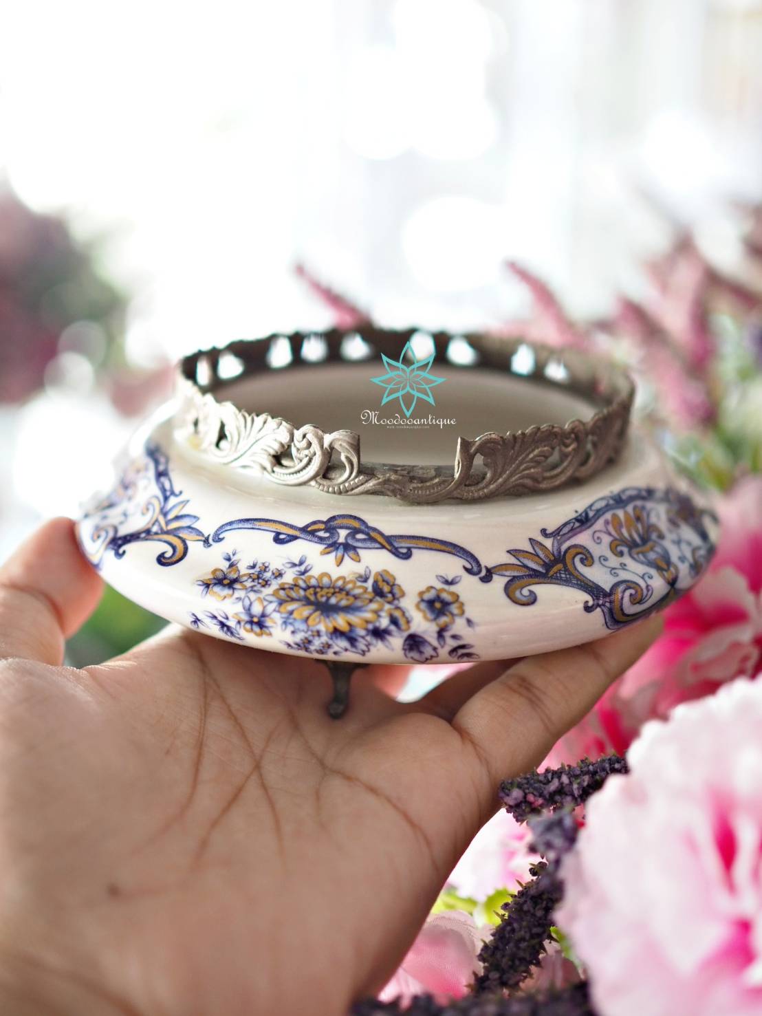 ที่เขียบุหรี่ขอบเงินอังกฤษ