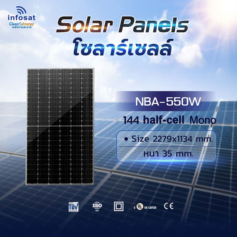 Infosat Solar Panels แผงโซล่าเซลล์ พลังงานแสงอาทิตย์ สำเนา