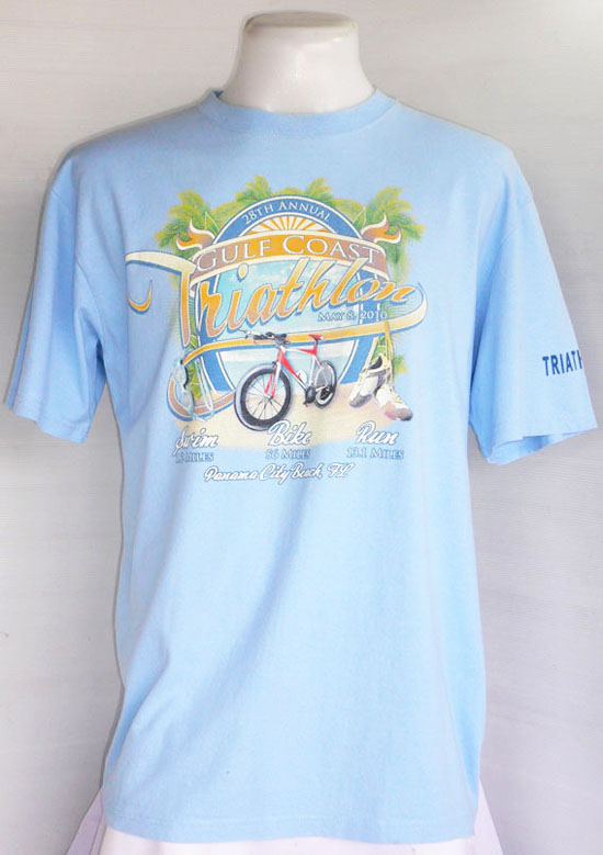 เสื้อยืดจักรยานไตรกีฬา Triathlon Panama Beach ไซส์ XL รอบอก 44 นึ้ว