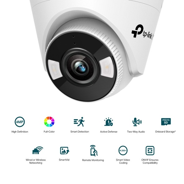 VIGI C440-W VIGI 4MP Full-Color Wi-Fi Turret Network Camera