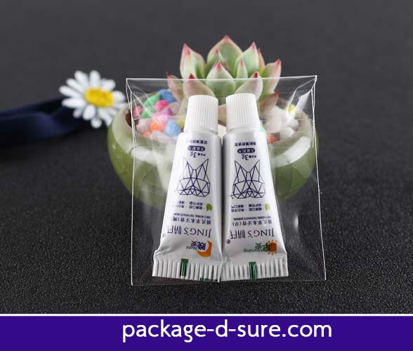 ถุงคุกกี้แถบกาว 12x12 เนื้อใส ไม่มีลาย แพ็ค 100 ใบ