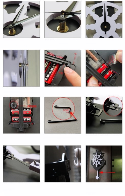 ชุดกรอบรูปติดผนัง Anchor Clock กรอบรูป 7 ชิ้น+สมอเรือ+นาฬิกาสมอเรือ พร้อมรูปภาพตามแบบและวัสดุติดตั้ง