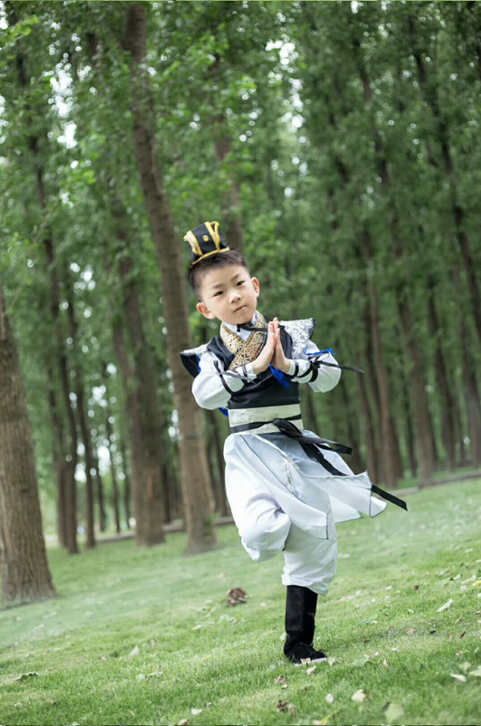 ชุดอัศวิน สีดำน้ำเงิน รหัส AUS 45