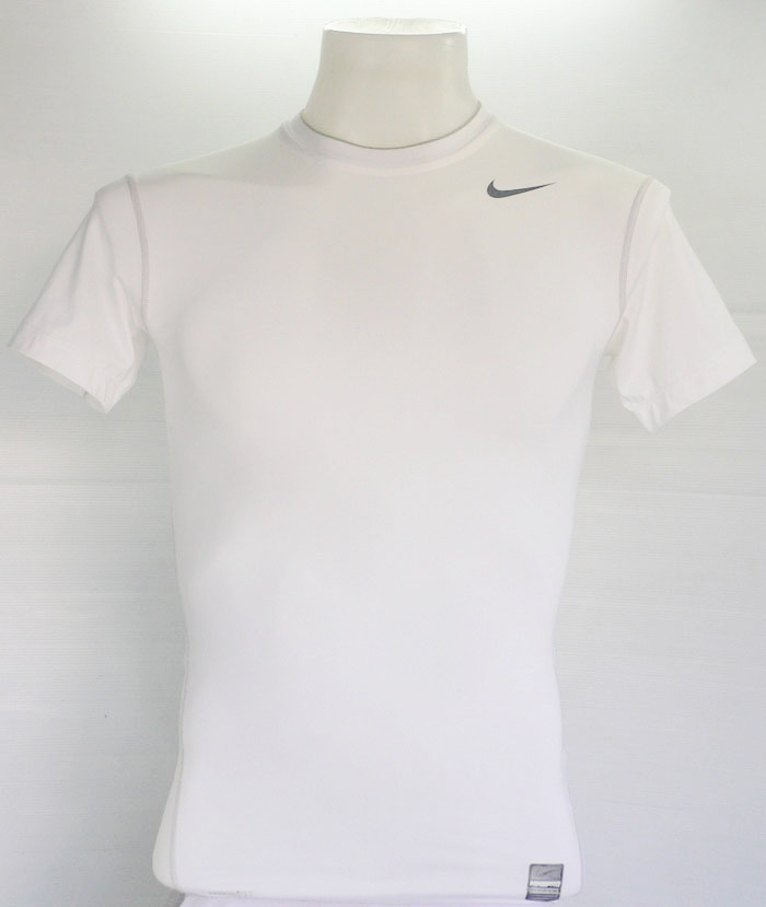 เสื้อรัดกล้ามเนื้อ NIKE PRO แขนสั้น สีขาว ไซส์ S