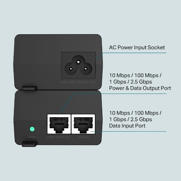 POE260S 2.5G PoE+ Injector