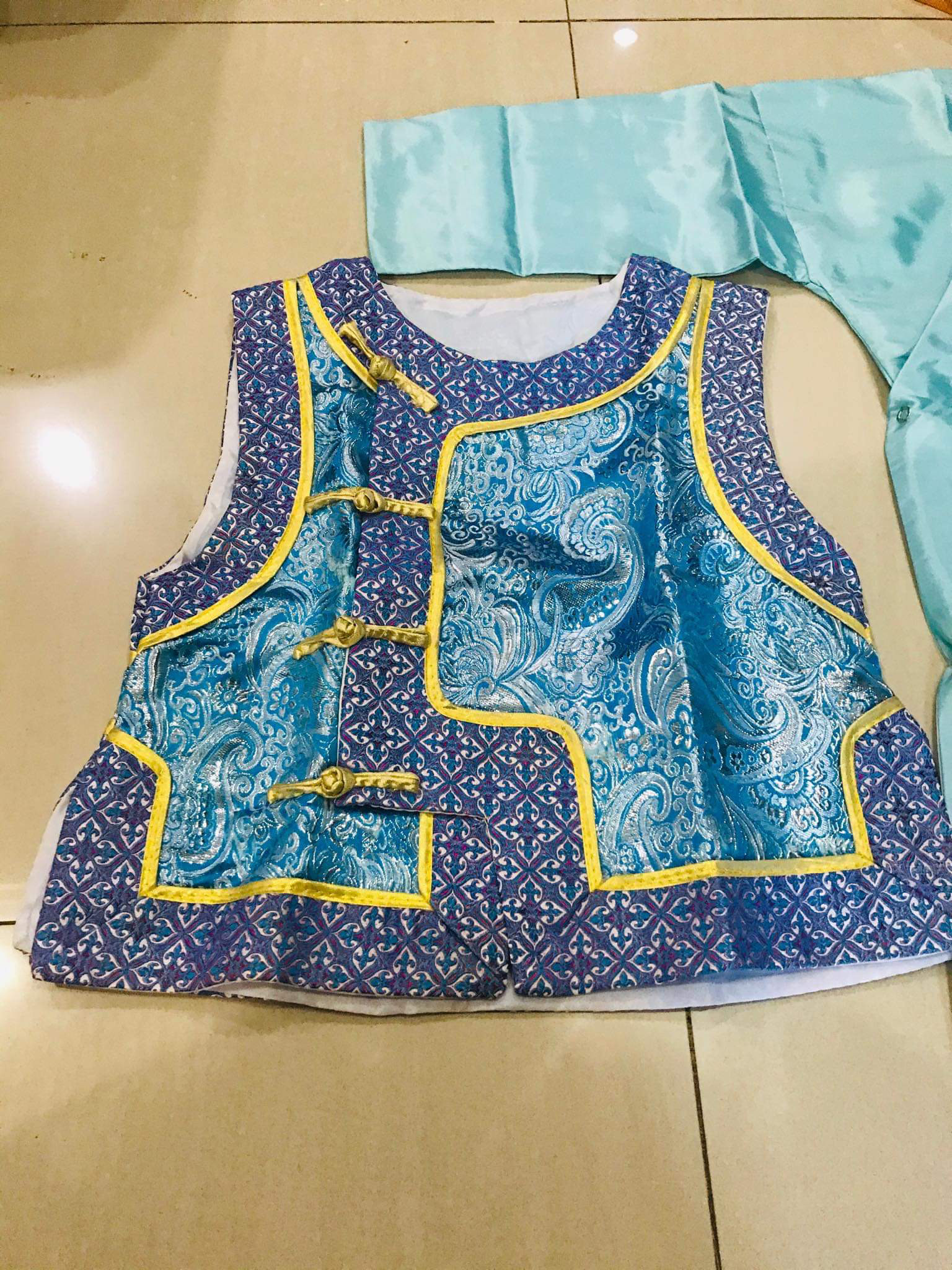 ชุดองค์ชายน้อย สีฟ้า รหัส PR 103 สินค้าพร้อมส่ง