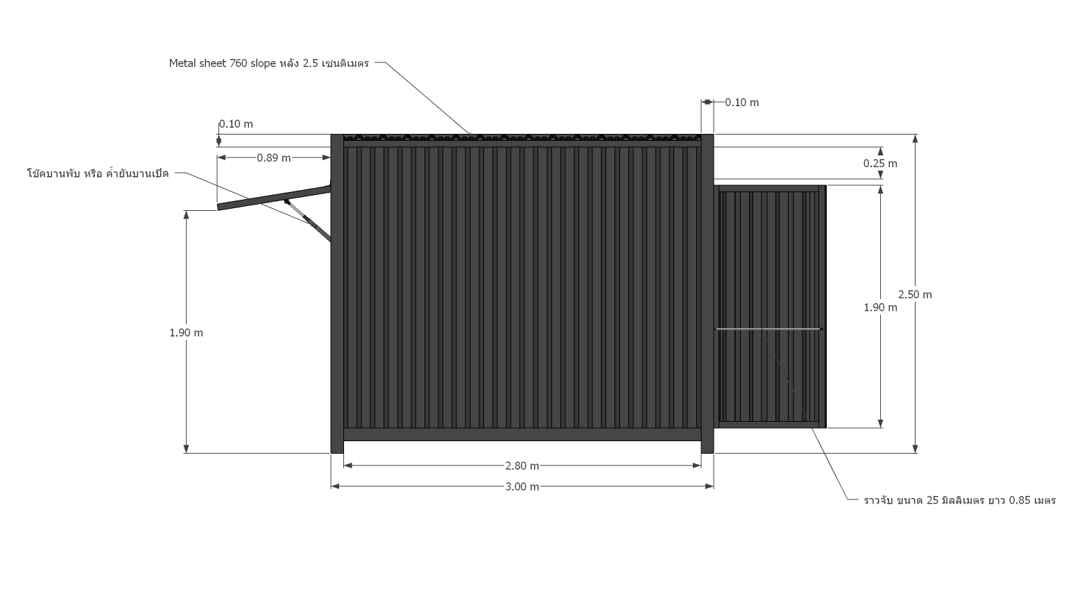 ร้านค้าสำเร็จรูป UC-06 ประกอบใหม่ ขนาด 2*3 เมตร สั่งสีได้ตามต้องการ ไม่รวมค่าจัดส่ง *** ค่าจัดส่งโดยรถเฮี๊ยบ 18000-21000บาท