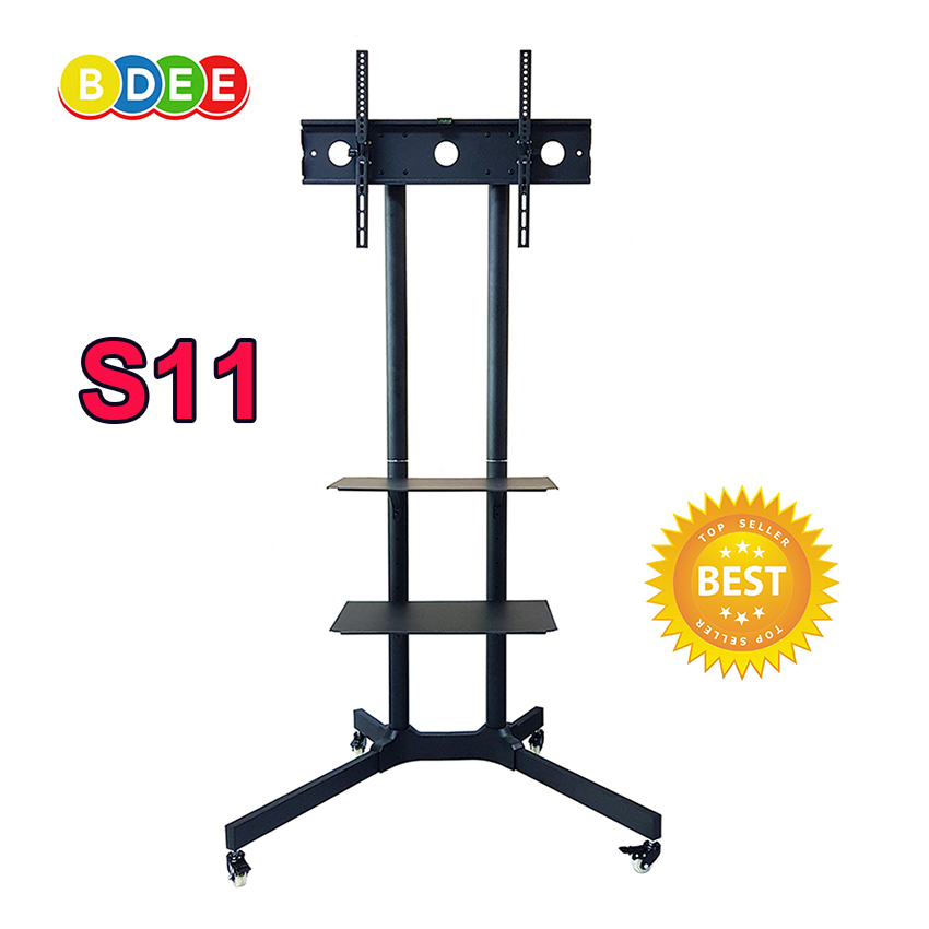 ขาตั้งทีวี พร้อมชั้นวาง 2 ชั้น BDEE รุ่น S11 (รองรับทีวี ขนาด 32-65 นิ้ว) High Quality