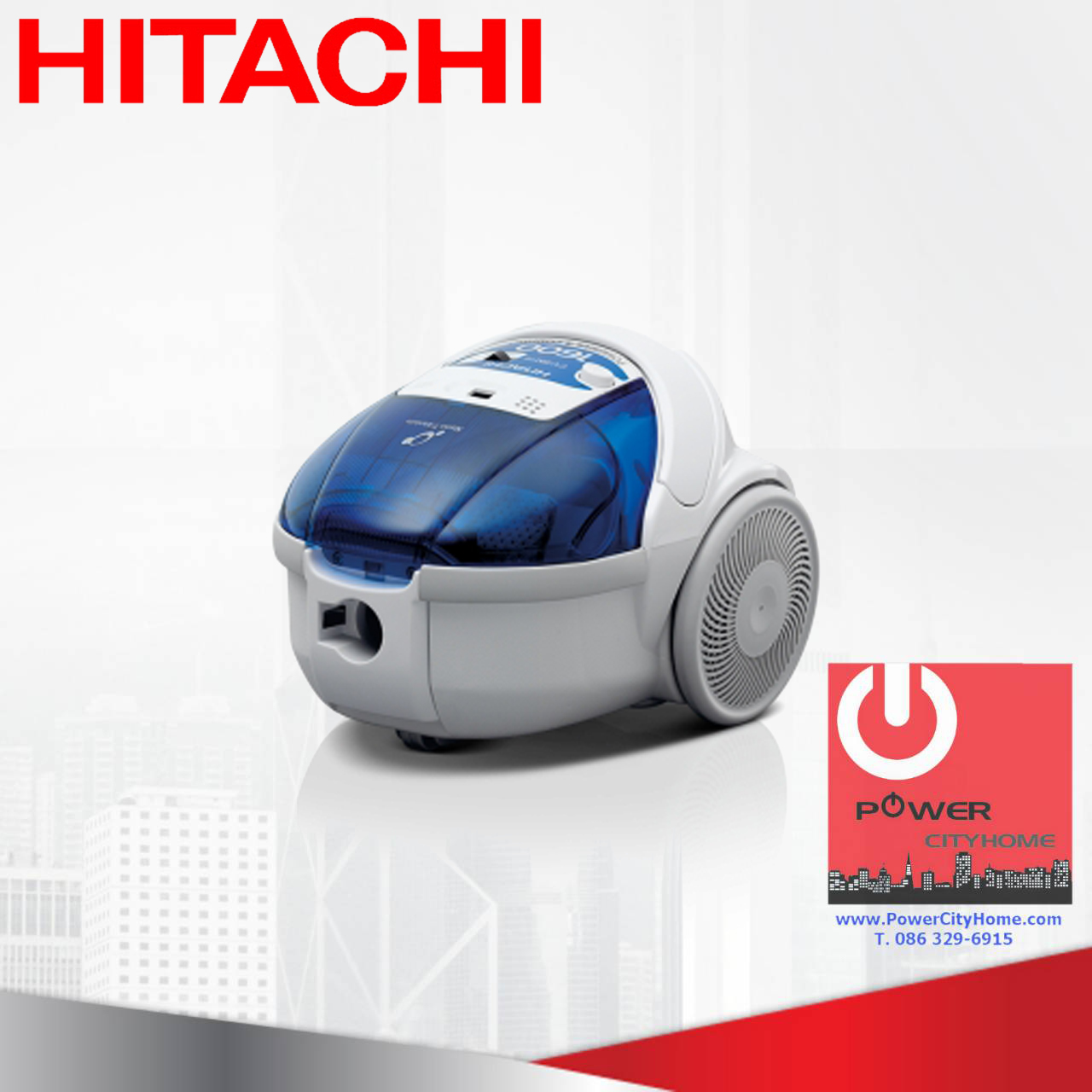 เครื่องดูดฝุ่น ชนิดถุงเก็บฝุ่น (1.5 ลิตร) ฮิตาชิ 1600 วัตต์ รุ่น CV-BM16