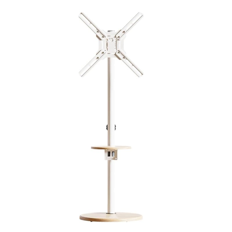 YP04 ขาตั้งทีวีตั้งพื้น 14-43นิ้ว มีล้อเลื่อน เคลื่อนย้ายง่าย มี2สี สีขาวYP04W-1 / สีดำYP04B