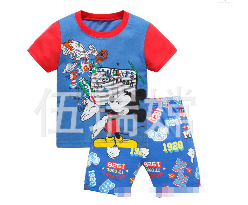 ชุดนอนเด็กเล็ก แขนสั้น ขาสั้น Size 2T,3T,4T,6T,7T