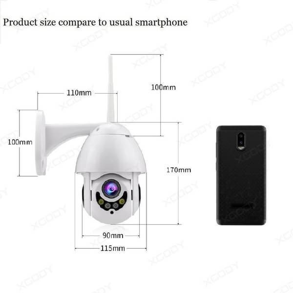 Mini Wifi Camera Speed Dome 1080P (2.0MP) รองรับ Memory Card 128GB