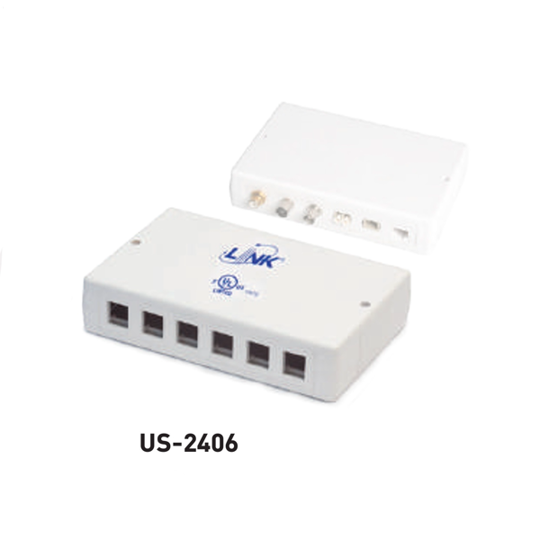 INTERLINK ตัวผู้และตัวเมียโทรศัพท์คุณภาพสูง (TELEPHONE OUTLET) Model US-2406-1