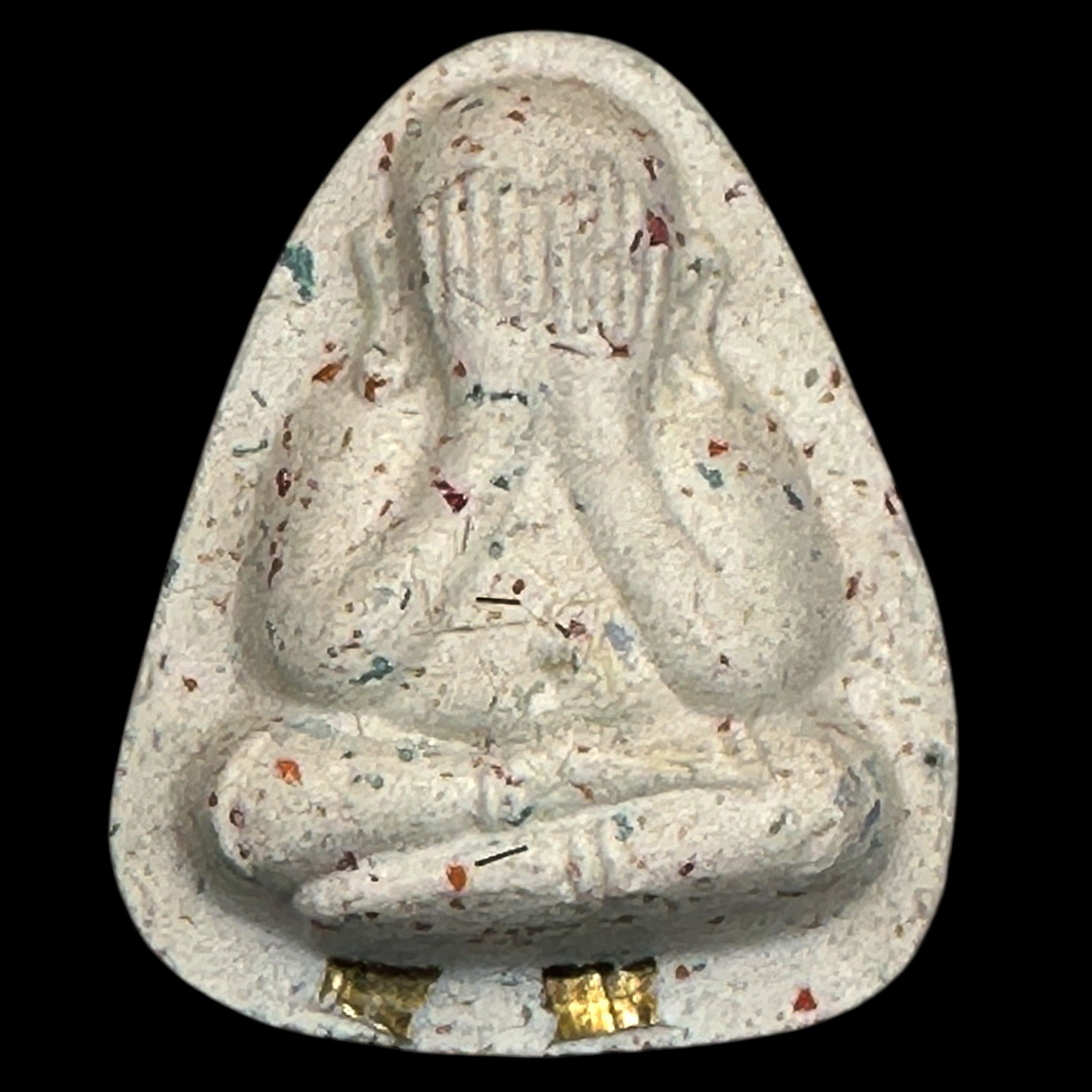 พระปิดตาปลดหนี้ ดวงดี เนื้อผงธูปสีขาว หลวงปู่นน จนฺทวิโร วัดเขาพรานธูป จ.ประจวบคีรีขันธ์