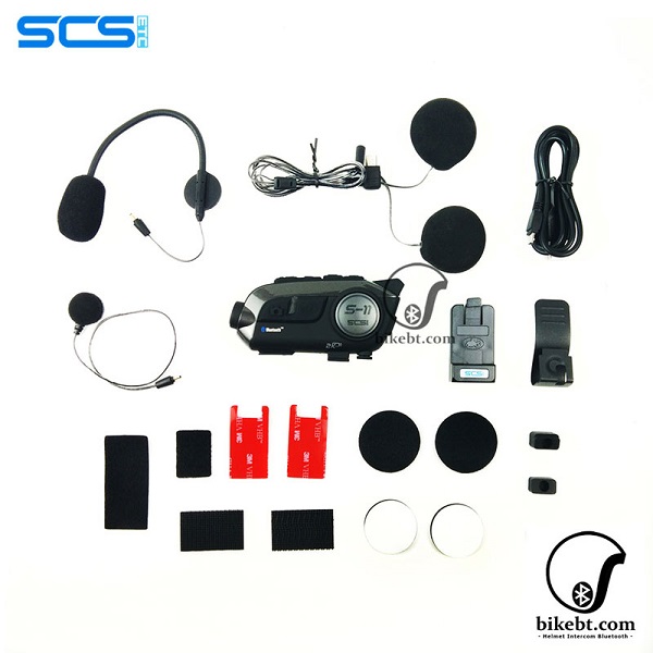 SCS S11 บลูทูธติดหมวกกันน็อคมีกล้อง Motorcycle Helmet Bluetooth (Conference Intercom + Action Camera) แพคเดี่ยว