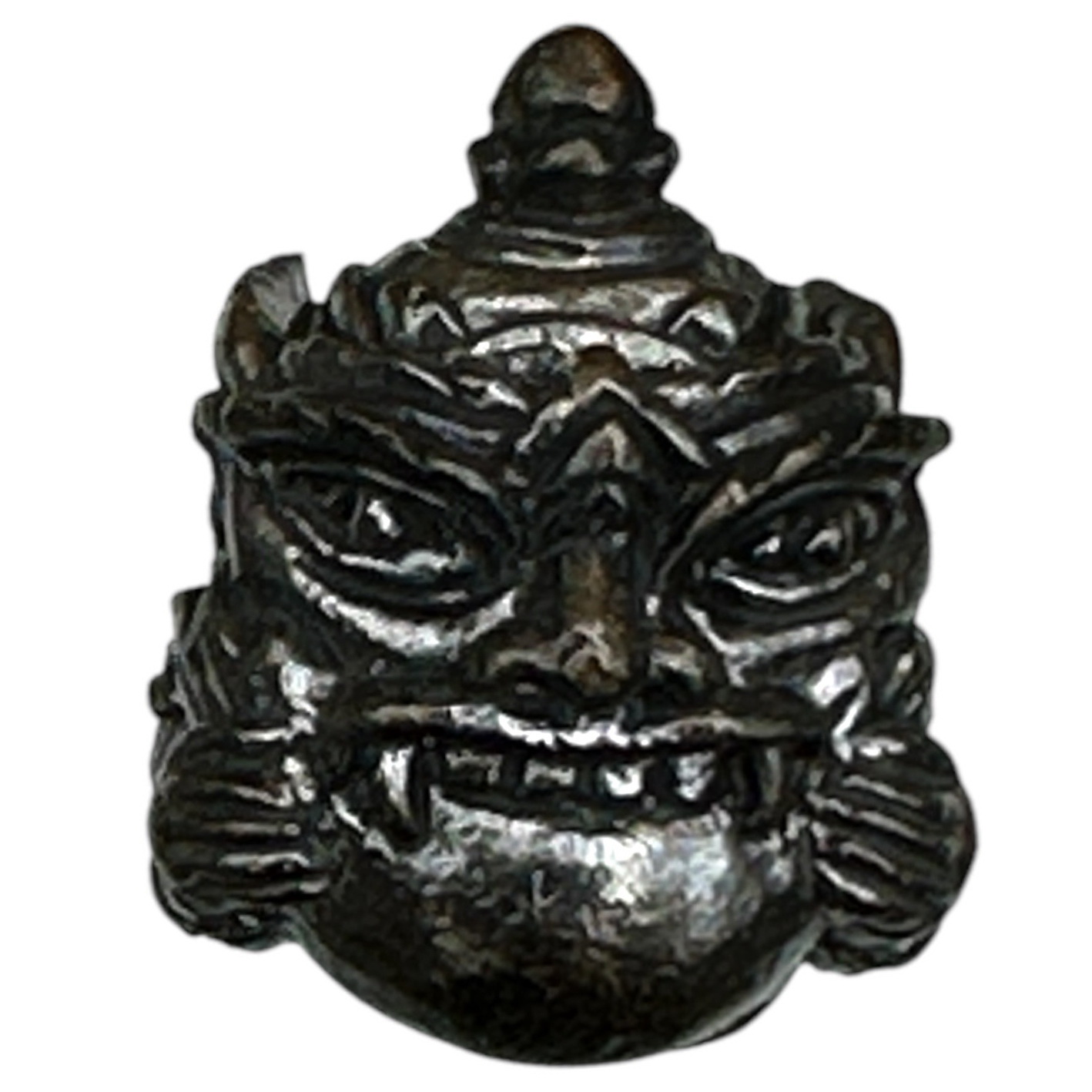 พระราหูอุดกริ่ง เนื้อสัมฤทะิ์รมดำ พิมพ์ใหญ่ หลวงปู่นน จนฺทวิโร วัดเขาพรานธูป จ.ประจวบคีรีขันธ์