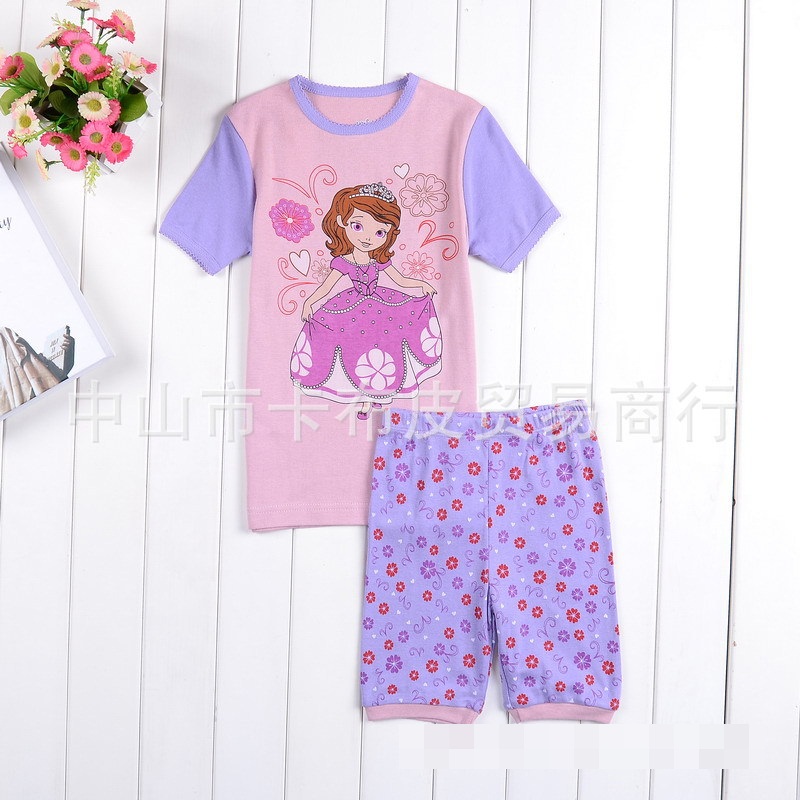 ชุดนอนเด็กเล็ก แขนสั้น ขาสั้น Size 2y,4y,5y,6y,7y