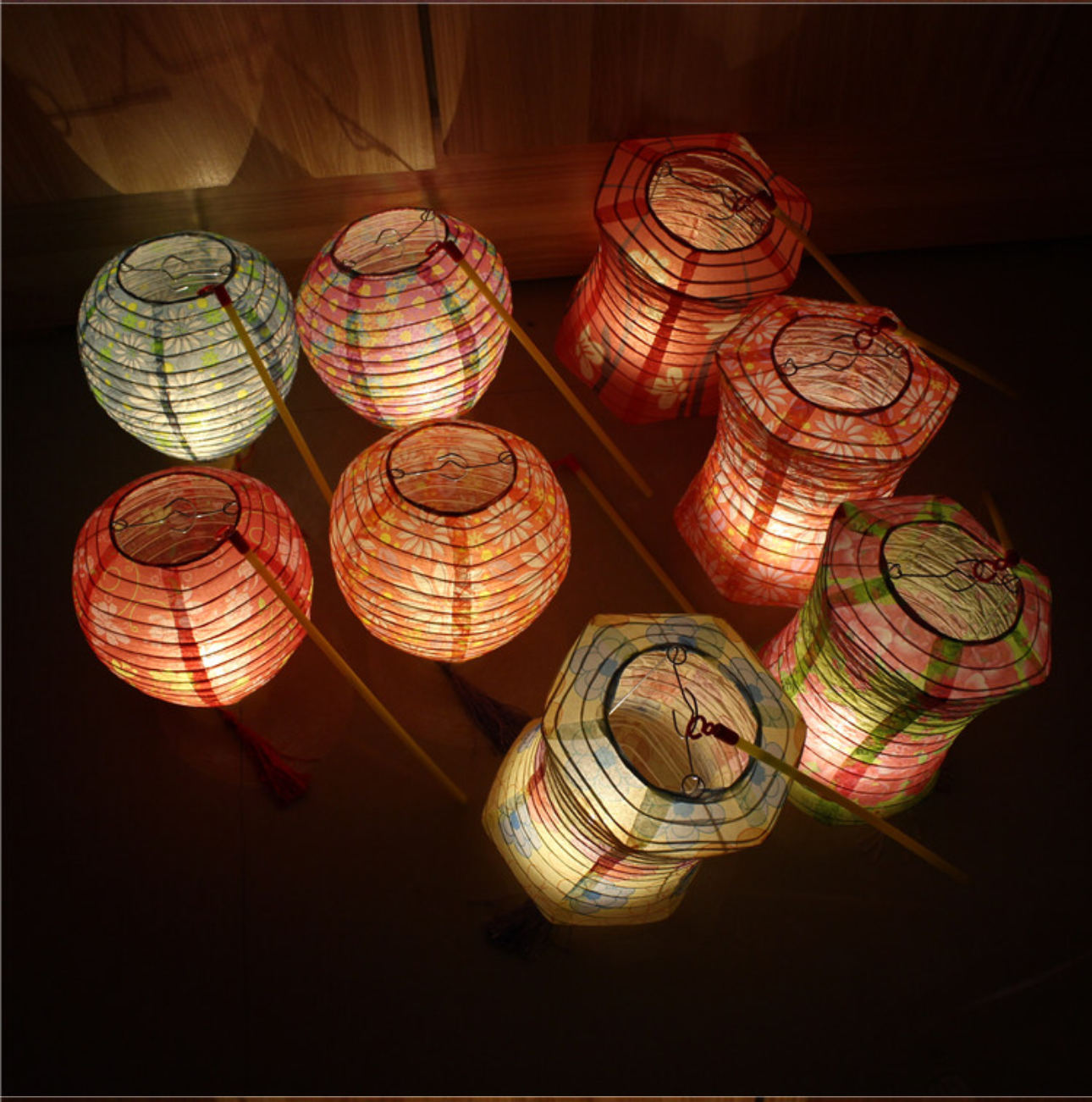 โคมไฟถือ ทรงหยดน้ำสีฟ้า #1 สินค้าพร้อมส่ง