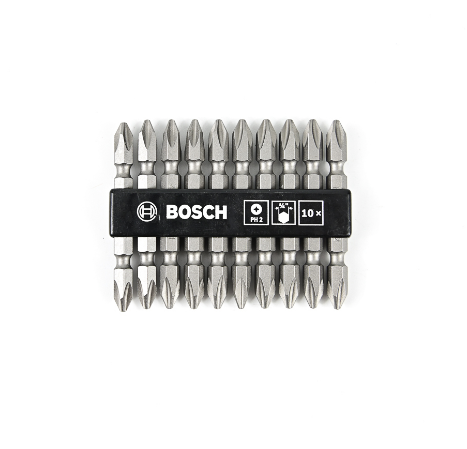 ดอกไขควงลม BOSCH สีเงิน PH2x65mm.