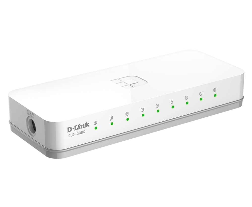 8-Port 10/100 Mbps Unmanaged Switch DES-1008C