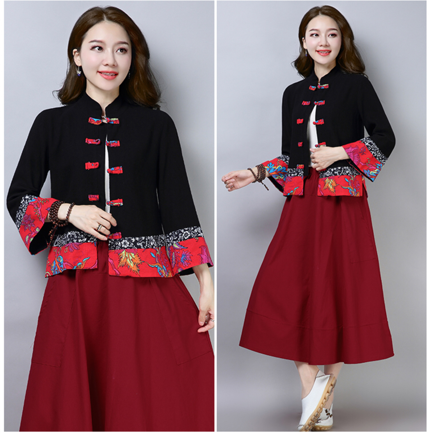 เสื้อผ้าฝ้ายสีดำ รหัส BA62