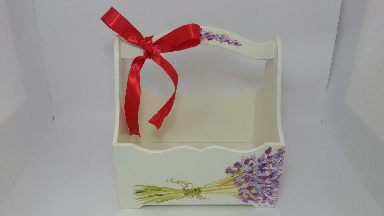 กระเช้าดอกลาเวนเดอร์