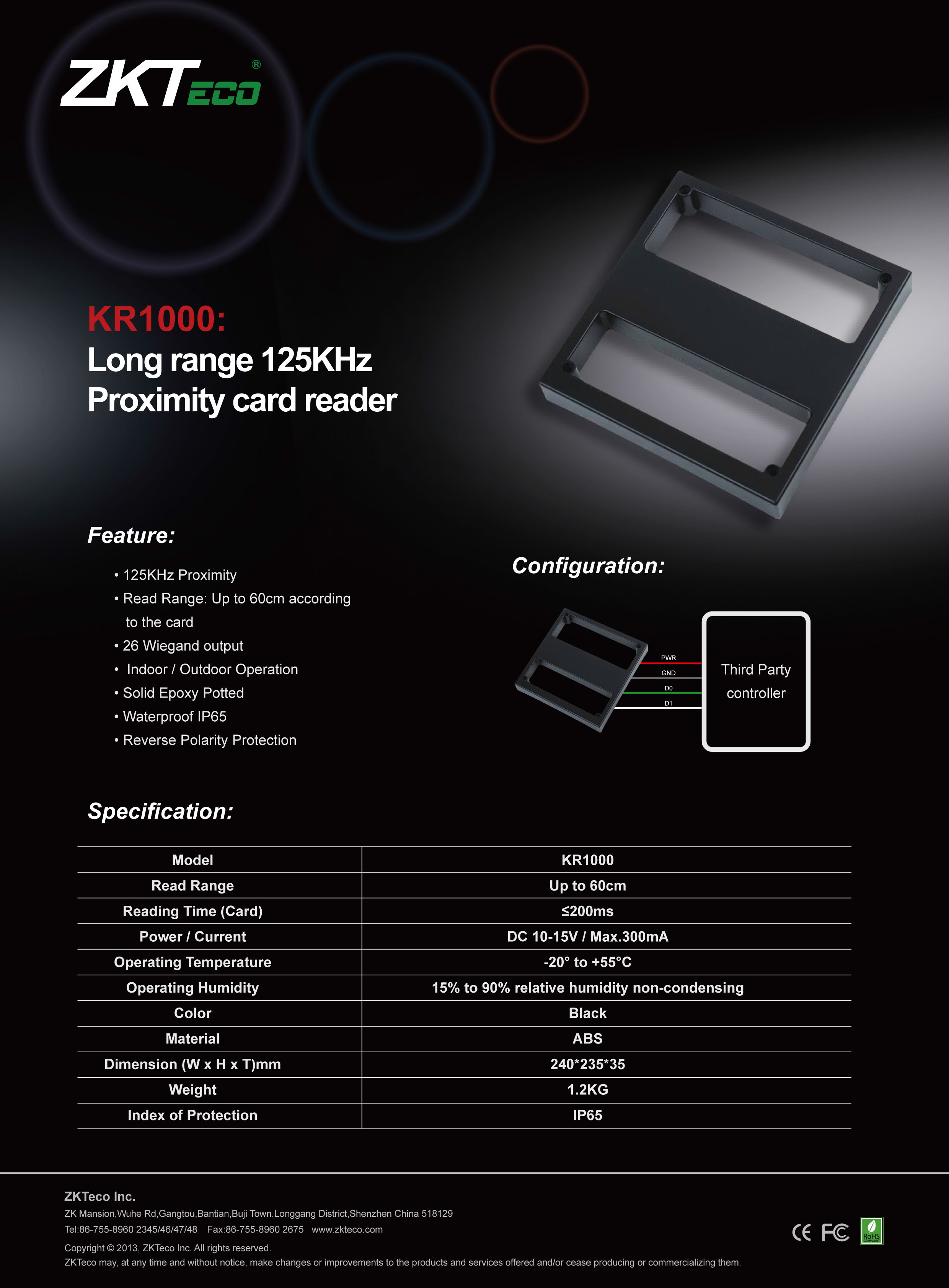ชุดไม้กั้นรถยนต์ Parking Barier พร้อมติดตั้ง ระบบอ่านบัตรระยะไกล 20-60 cm. Longer Reader พร้อมติดตั้ง พร้อมโปรแกรมบริหารจัดการผ่านระบบ Web-based 1 ทางเข้า