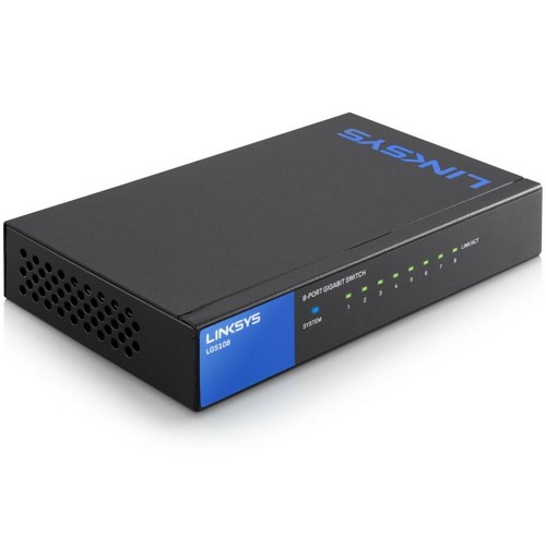 Gigabit Switching Hub LINKSYS (LGS108-AP) 8 Port (6'')