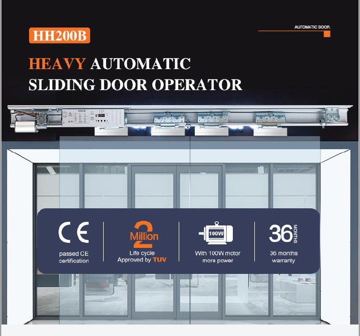 มอเตอร์ประตูอัตโนมัติ Heavy Duty รุ่น HH200B รองรับน้ำหนักประตู 200 kg เลือกขนาดราง 4.2 เมตร หรือ 6.3 เมตรได้ สั่งซื้อ 15-30 วัน