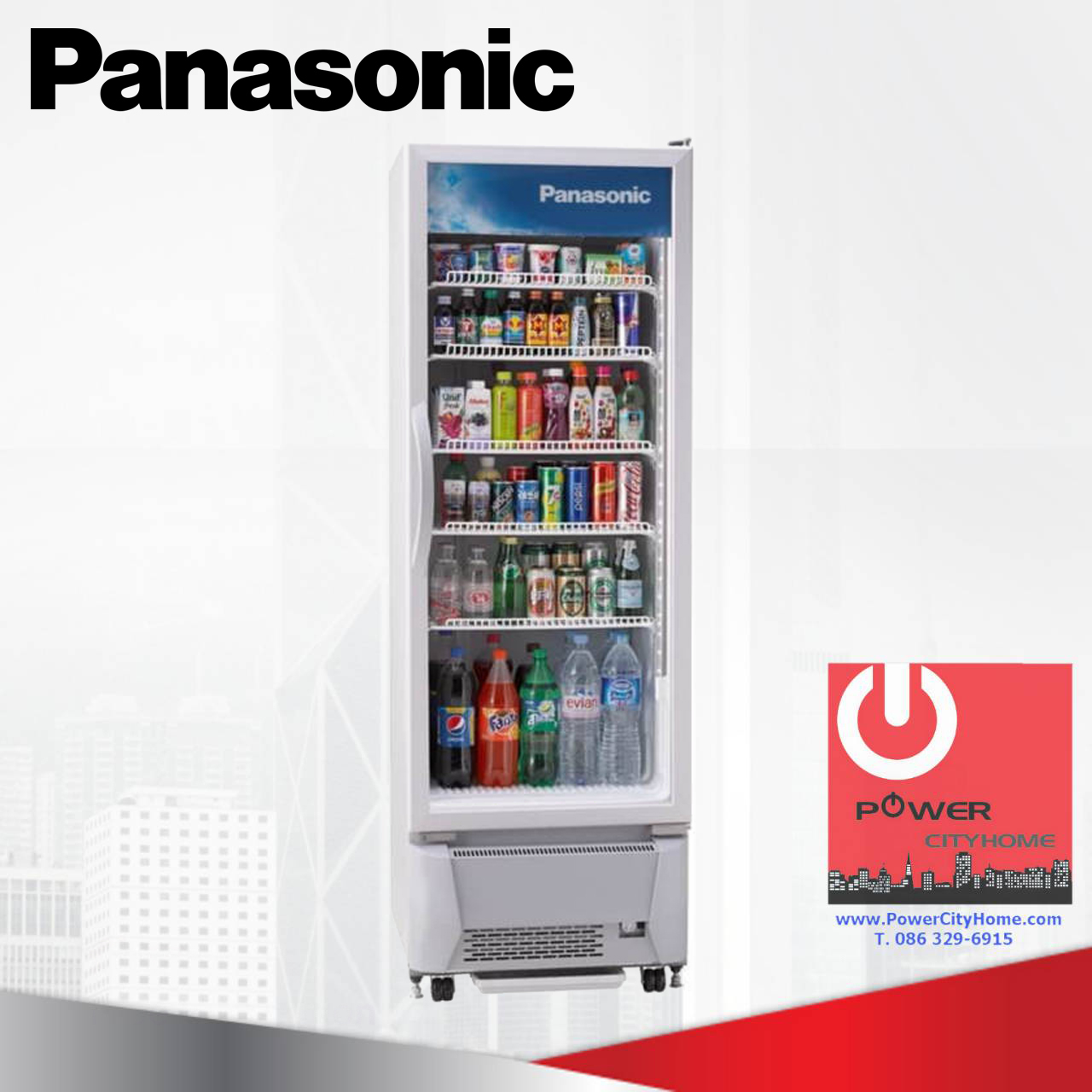 ตู้แช่เครื่องดื่ม panasonic 11.6 คิว รุ่น SMR-PT330A