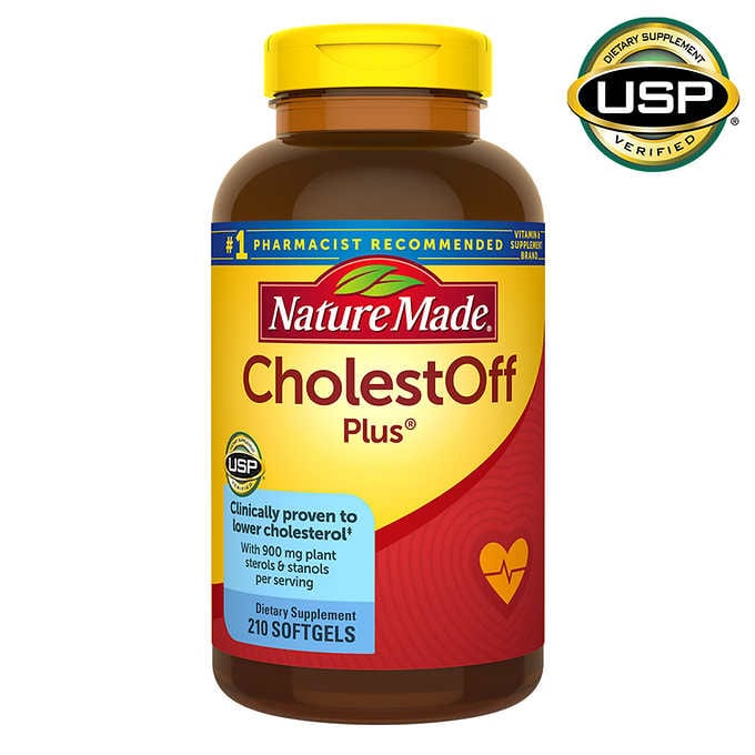 ** โปร 9.9.25 + ค่าจัดส่ง 29- ทุกออเดอร์ ** Nature Made CholesterolOff Plus 210 SG หมดอายุ 05/2026