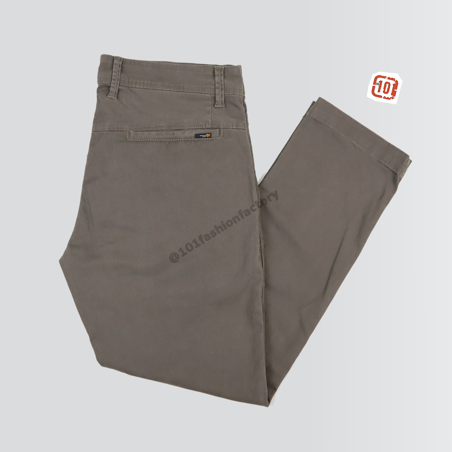 กางเกงขาเต่อ No.694/3 แฟชั่น9ส่วนชิโน่ ผ้าคอตตอนพรีนสกรีนยืด สีโอวัลติน | US101