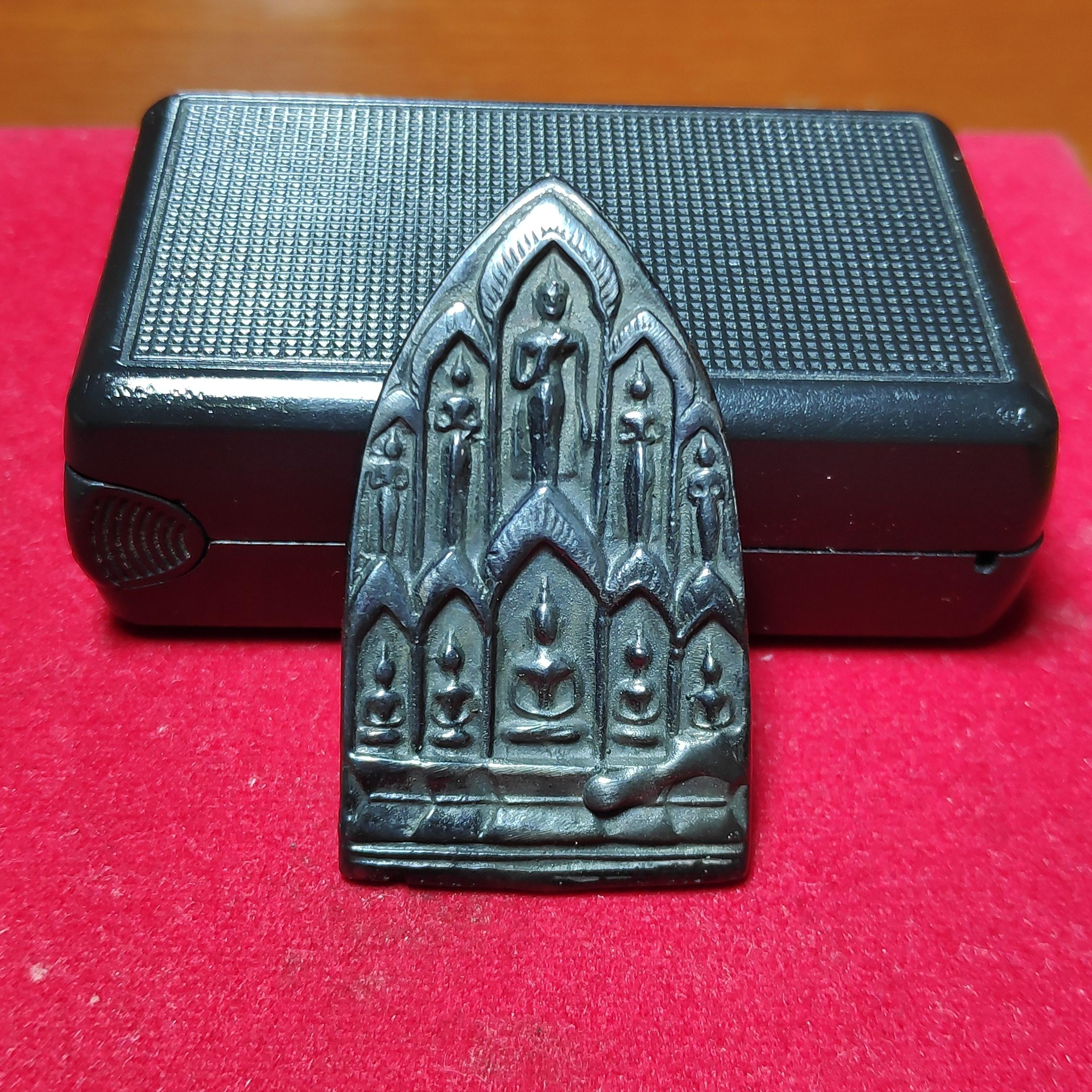 เหรียญหล่อสิบทัศน์หลวงพ่อเงินวัดดอนยายหอมเนื้อเมฆพัตรปี2512